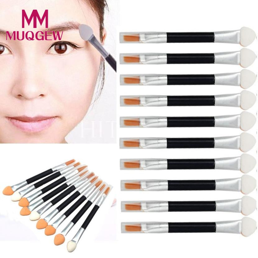 10Pcs   Disposable Sponge Lip Brush Set