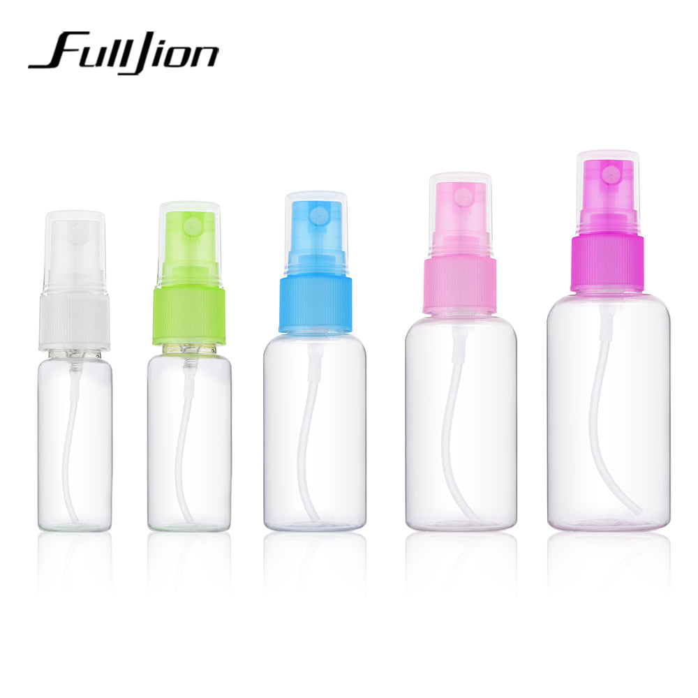 Fulljion 1 Pcs Mini Plastic Transparent Empty Spray Bottle