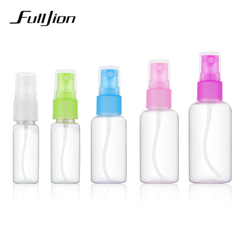 Fulljion 1 Pcs Mini Plastic Transparent Empty Spray Bottle