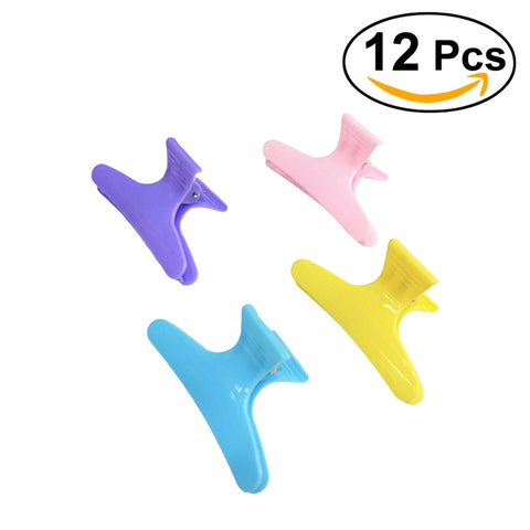 12pcs Fashion Plastic Colorful Hair Clips