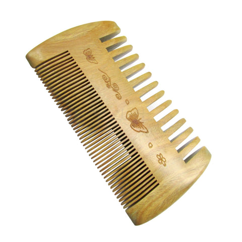 Hand Made Double-sided Natural Sandalwood  Hair Brush