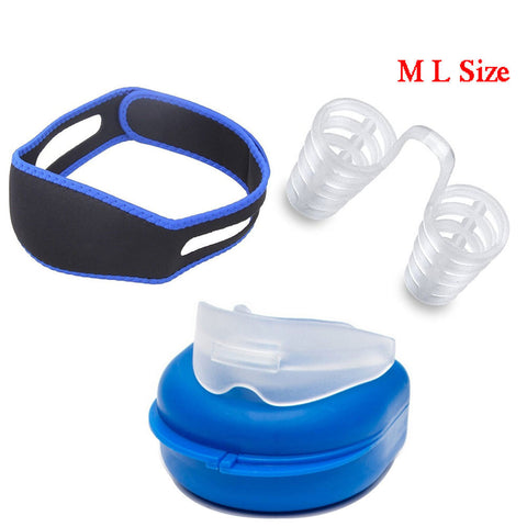 3 Pack Adjustable Anti Snore  Chin Strap