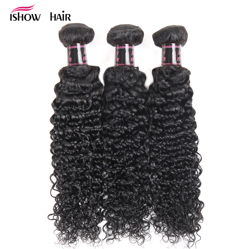 Ishow Brazilian Curly Hair Bundles