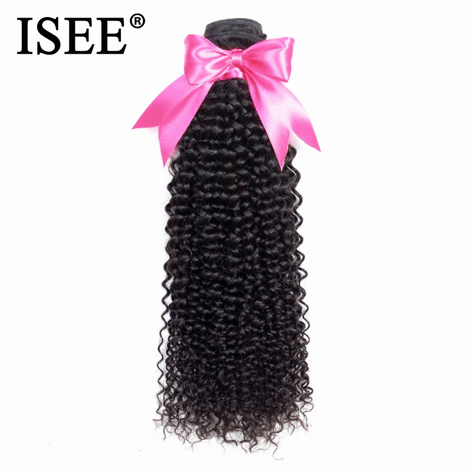 ISEE Mongolian Kinky Curly Hair Bundles